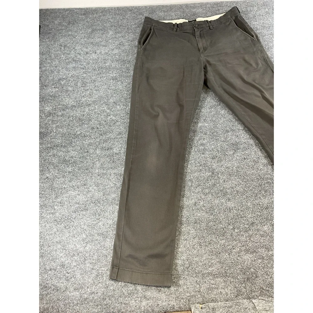 J Crew 770 Stretch Pants 32x32 Slim Fit Gray Chino Flat Front Casual Dress Men's